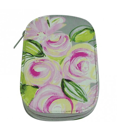 Sewing pouch 16x12cm watercolor roses