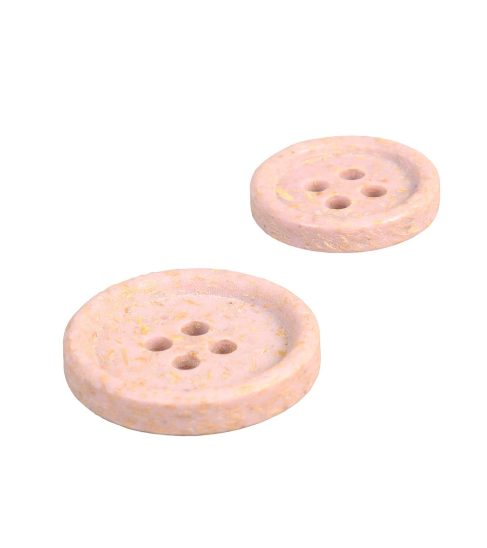 Bouton écorces de riz rose layette