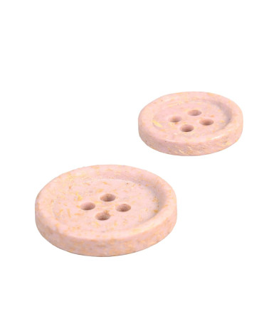 Bouton écorces de riz rose layette