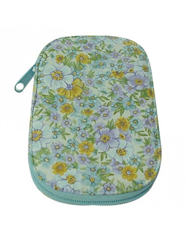Custodia da cucito 16x12 cm liberty vintage blu