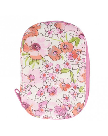 Pochette à couture 16x12cm liberty vintage rose