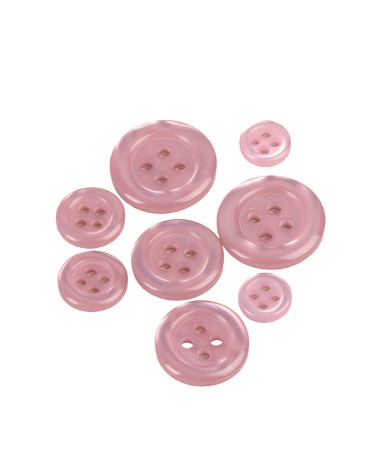 Bouton ronds 4 trous violet mauve