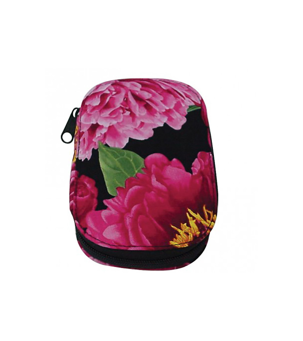 Sewing pouch 16x12cm 3D peonies