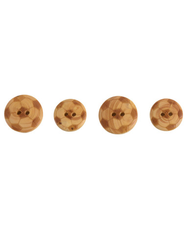 Children's wooden button soccer ball