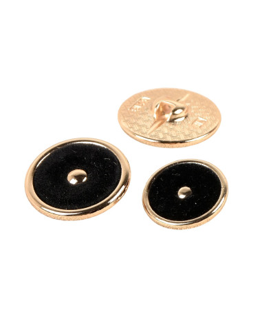 Black colored round buttons