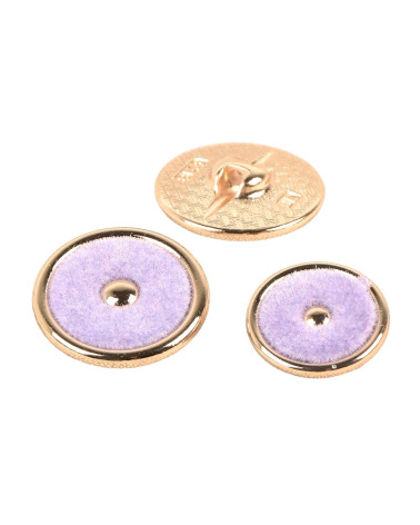 Lavender colored round button