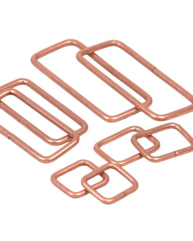Set of 2 50mm metal loops for bronze bag