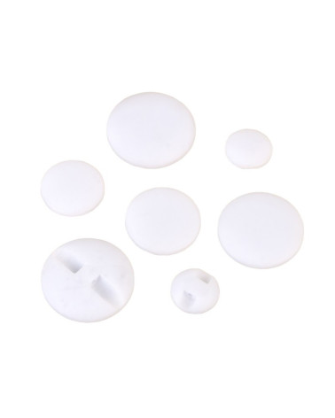 Bouton tunnel classique blanc