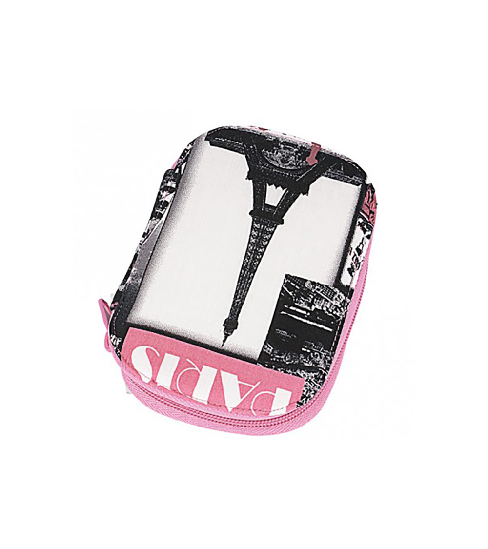 Custodia da cucito 16x12 cm Parigi rosa