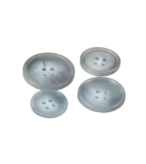 Lot de 6 boutons costume gris/bleu