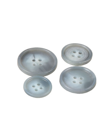 Set of 6 grey/blue suit buttons
