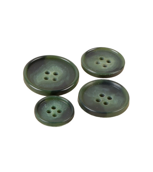 Lot de 6 boutons costume vert sapin