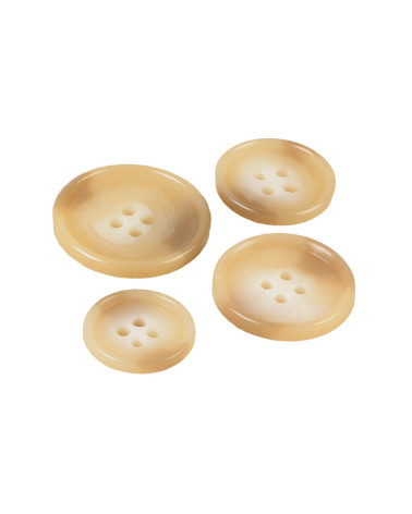 Set of 6 beige stone suit buttons