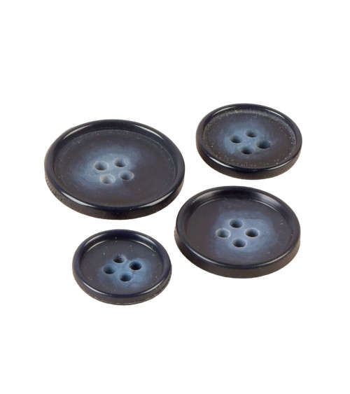 Lot de 6 boutons costume bleu marine