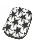 Pochette à couture 16x12cm étoiles noires