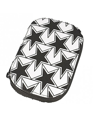 Sewing pouch 16x12cm black stars