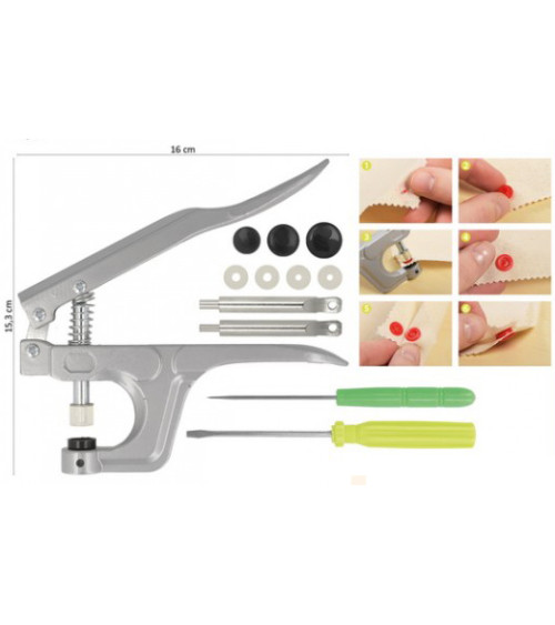 Pince universelle pour pressions plastique