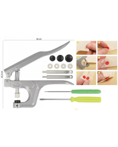 Pince universelle pour pressions plastique
