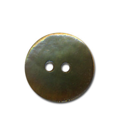 Set of 3 Khaki-colored mother-of-pearl buttons