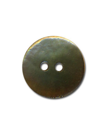Set of 3 mother-of-pearl buttons in khaki color