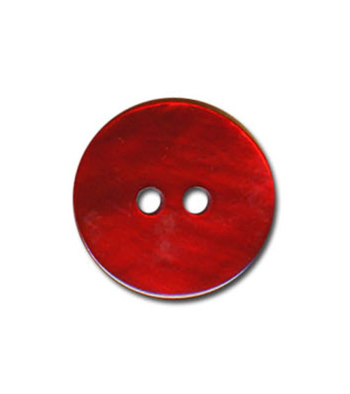 Lot de 3 boutons en Nacre couleur Rouge