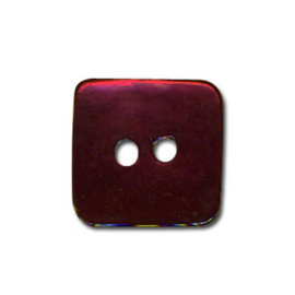 Lot de 3 boutons carré en Nacre couleur Bordeaux