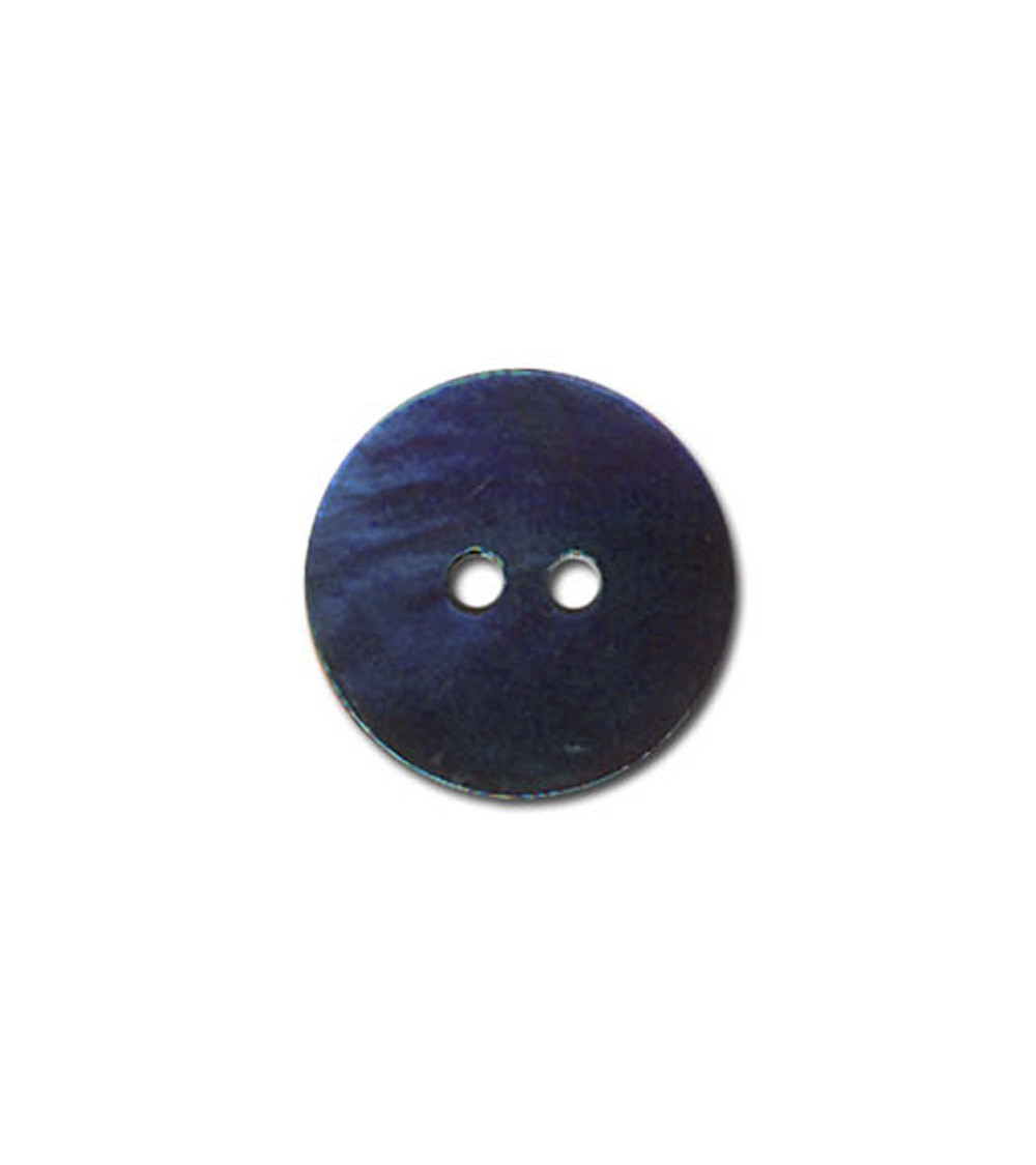 Set of 3 navy colored mother-of-pearl buttons