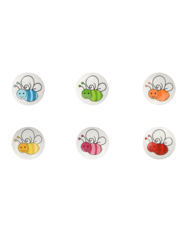 Set di 3 bottoni con base ape da 15 mm