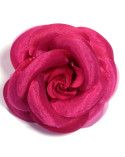 Broche fleur camélia fuchsia