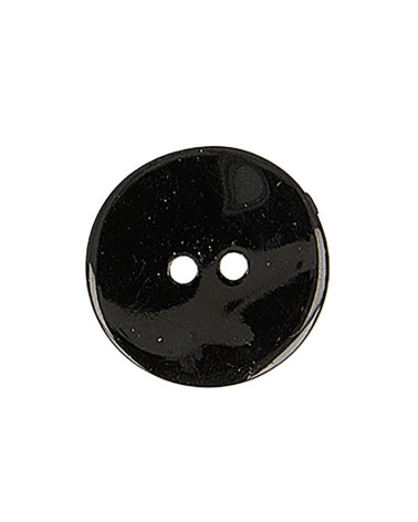 Set of 3 round black mother-of-pearl buttons
