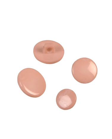 Set of 3 beige recycled nylon shank buttons
