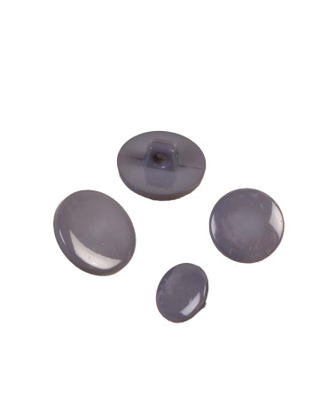 Set of 3 dark gray recycled nylon shank buttons