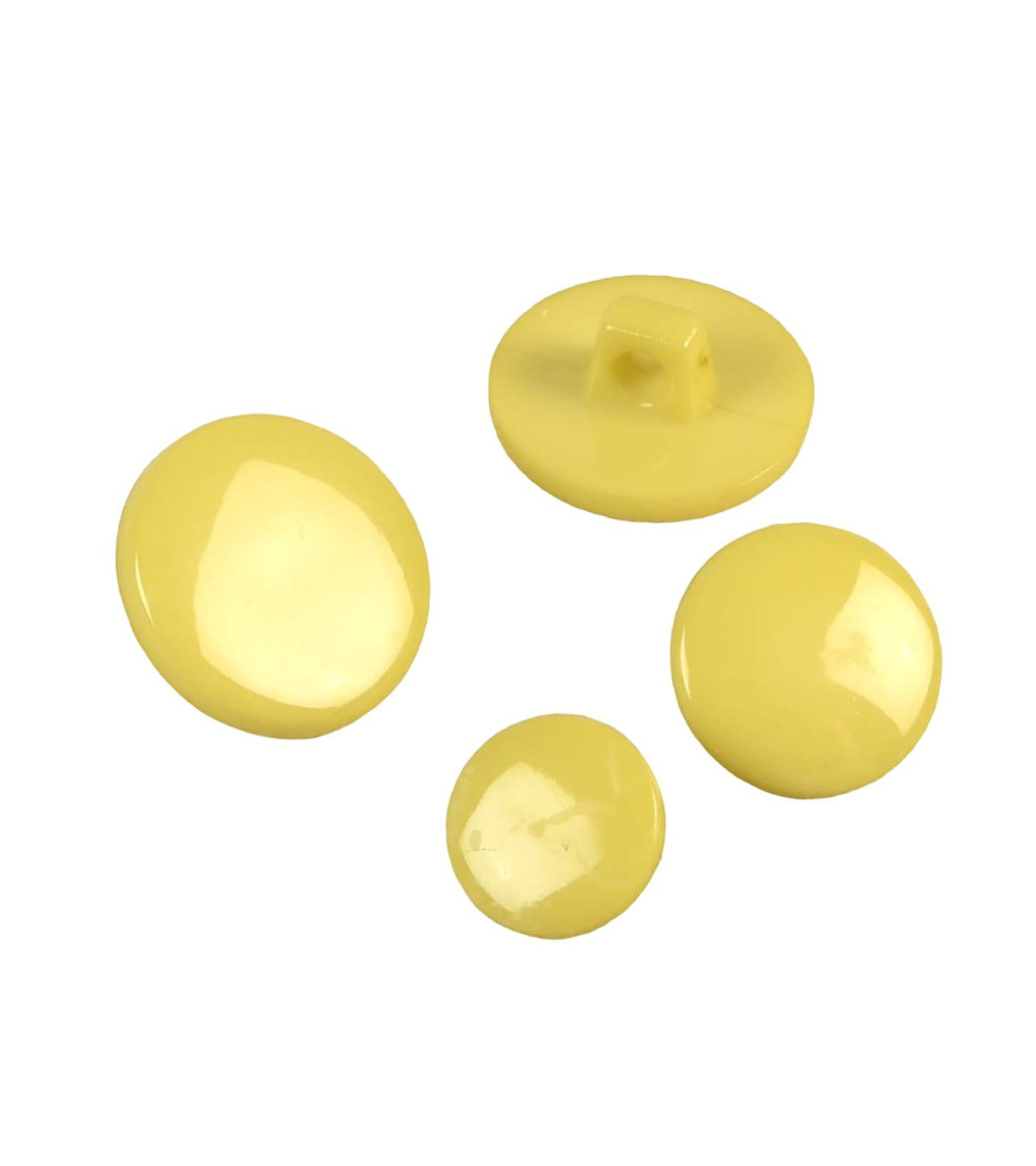 Set of 3 bud green recycled nylon shank buttons