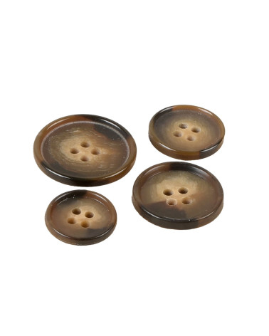 Set de 3 botones de traje marrones