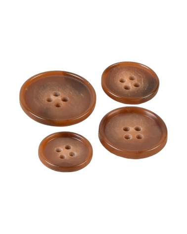 Set of 3 rust orange suit buttons