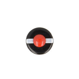 Lot de 3 boutons béret marin 15mm Noir/rouge