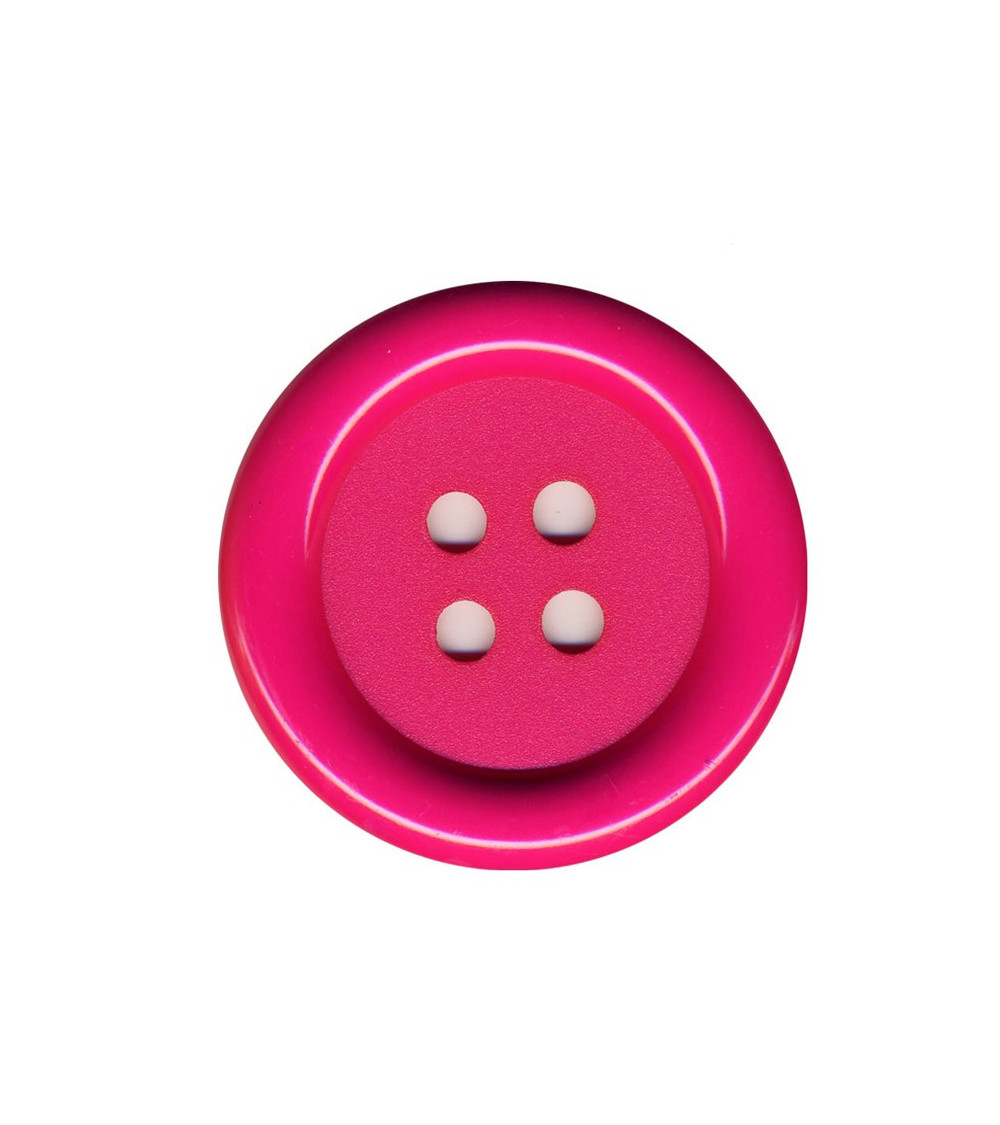 Set of 3 Clown buttons Fuchsia color 38mm