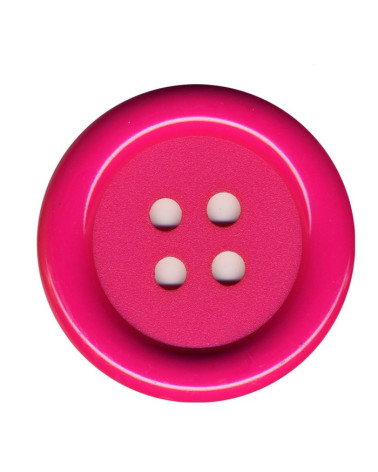 Set of 3 Clown buttons Fuchsia color 38mm