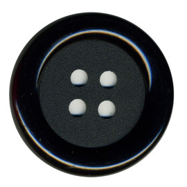 Lot de 3 boutons Clown couleur Noir 38mm