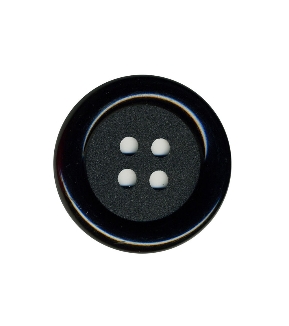 Set mit 3 Clown-Knöpfen, schwarze Farbe, 38 mm