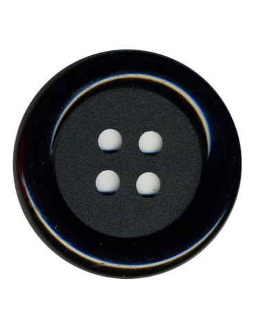 Set mit 3 Clown-Knöpfen, schwarze Farbe, 38 mm