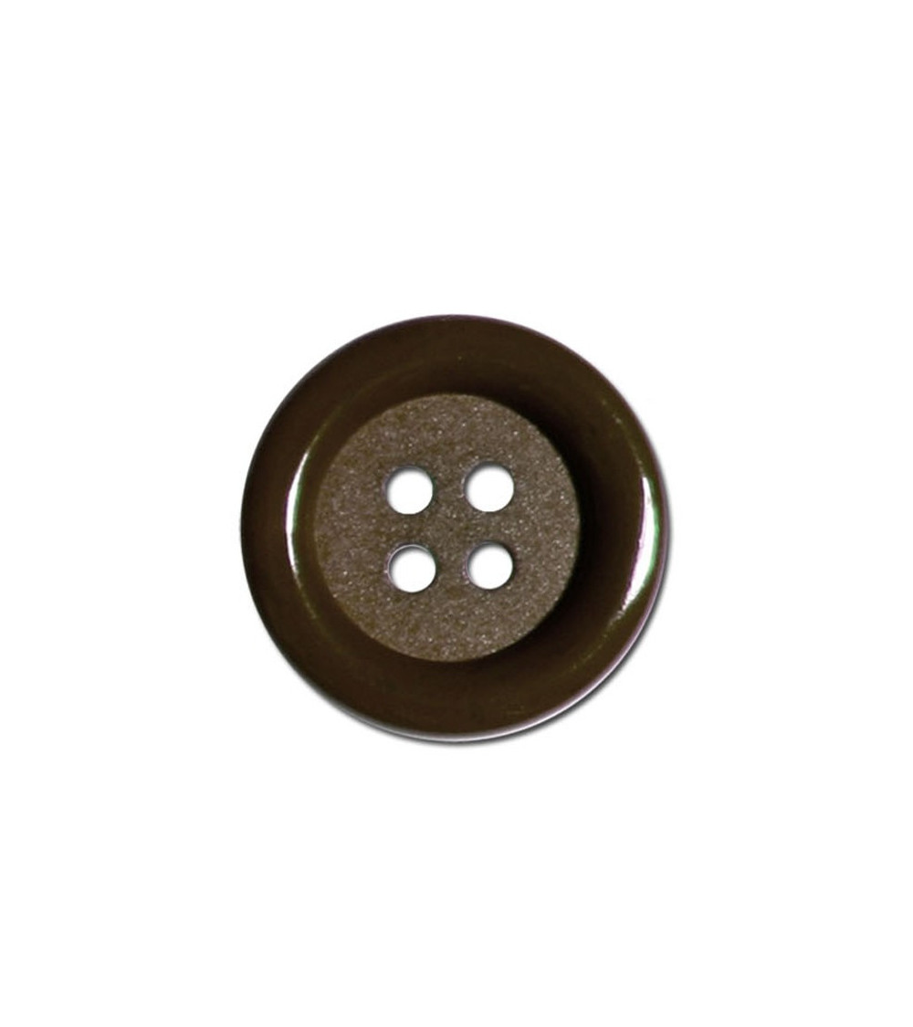 Set of 3 Clown buttons Brown color 38mm