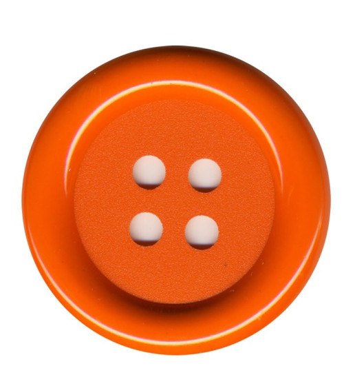 Lot de 3 boutons Clown couleur Orange 38mm