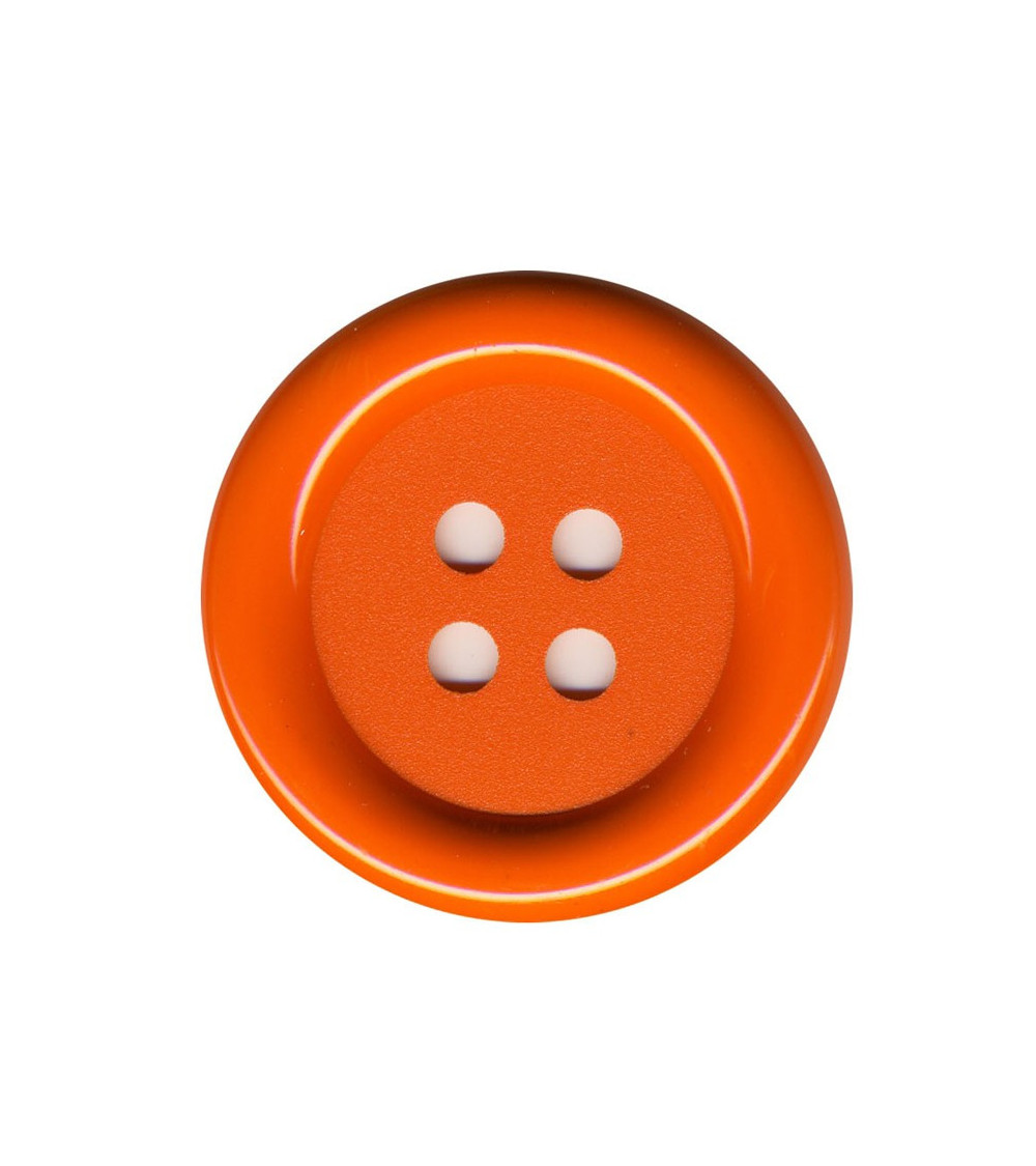 Set mit 3 Clown-Knöpfen, orange Farbe, 38 mm