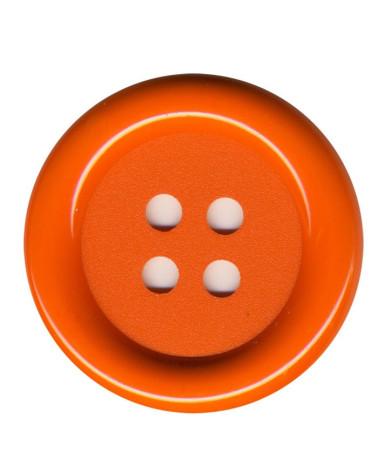Set mit 3 Clown-Knöpfen, orange Farbe, 38 mm