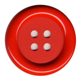Lot de 3 boutons Clown couleur Rouge 38mm
