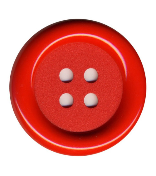 Lot de 3 boutons Clown couleur Rouge 38mm