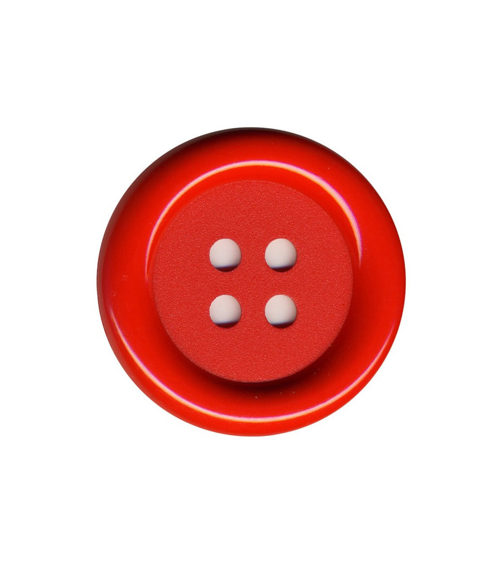 Set mit 3 Clown-Knöpfen, rote Farbe, 38 mm