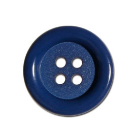 Lot de 3 boutons clown couleur Bleu Minéral 38mm