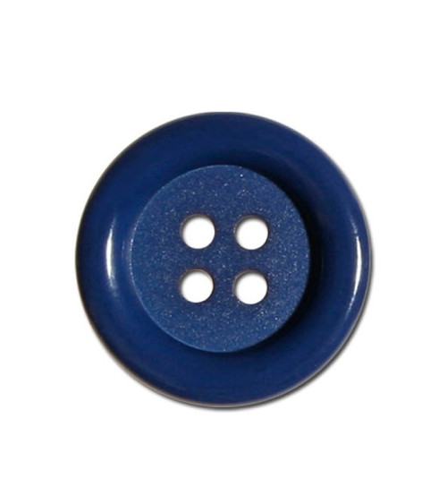 Lot de 3 boutons clown couleur Bleu Minéral 38mm